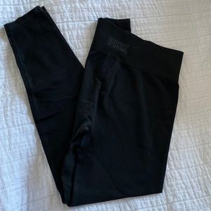 PINK black seamless leggings